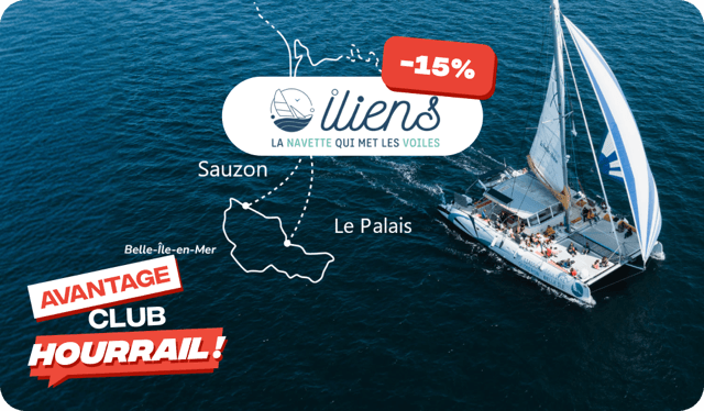 Avantage Club HOURRAIL : réduction navettes à la voile Iliens.